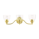 Livex Lighting 15133-02 Montgomery 3 Light Vanity Sconce, Polished Brass