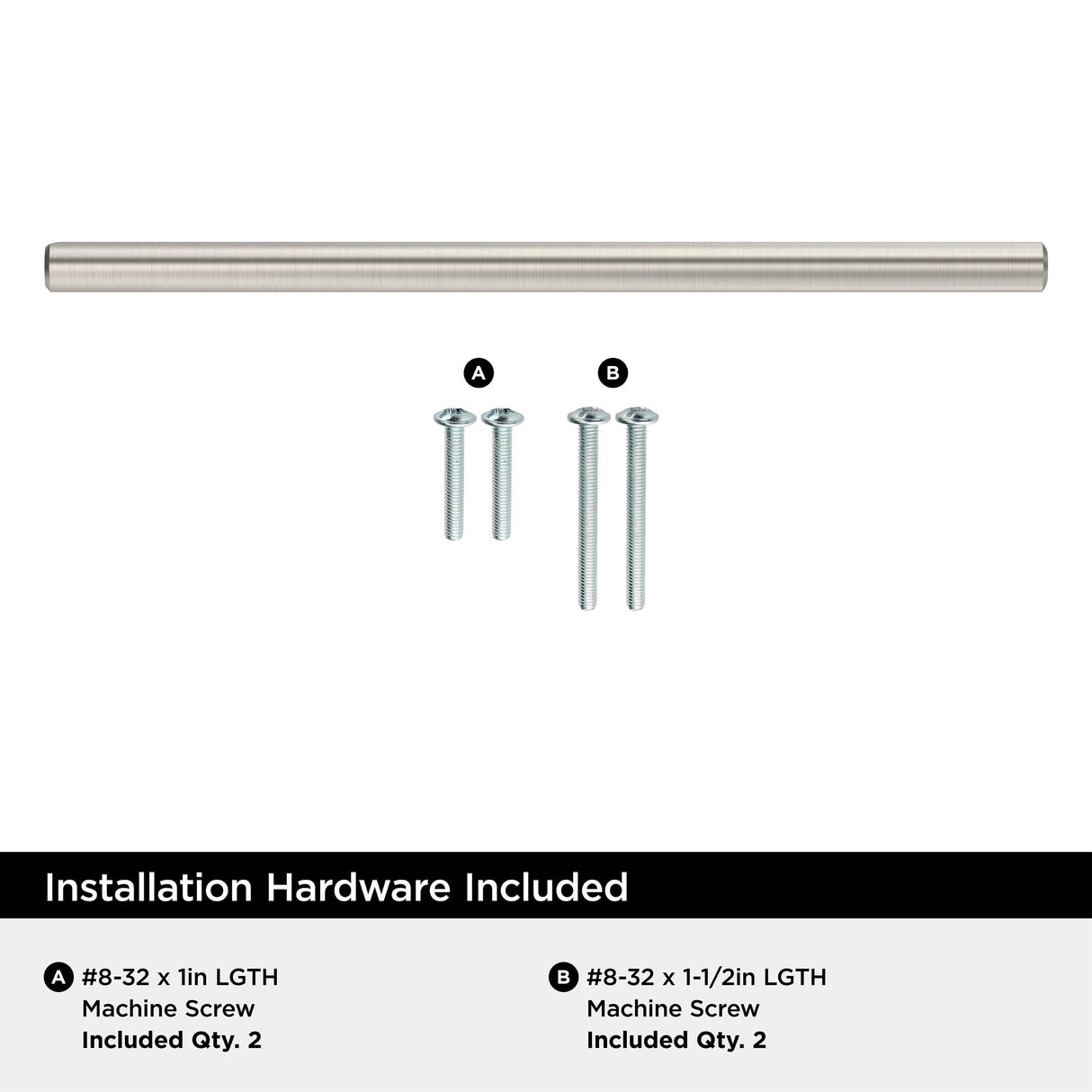Amerock BP1178CSG9 Sterling Nickel Cabinet Pull 7 inch (178mm) Center-to-Center Cabinet Hardware Bar Pulls Furniture Hardware Drawer Pull
