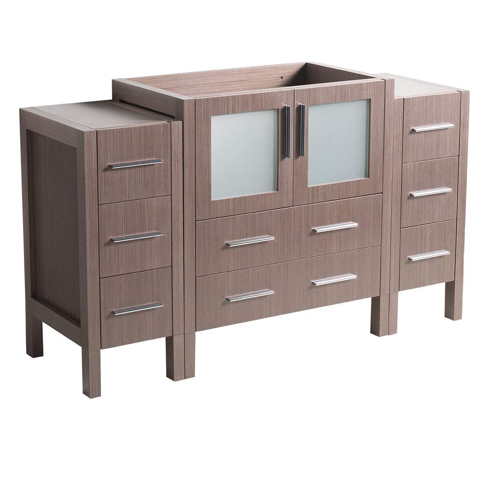 Fresca FCB62-123012GO Fresca Torino 54" Gray Oak Modern Bathroom Cabinets