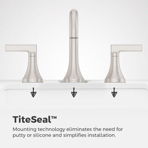 Pfister Vedra 2-Handle 8" Widespread Bathroom Faucet With Push & Seal™ LF-049-VEDGS