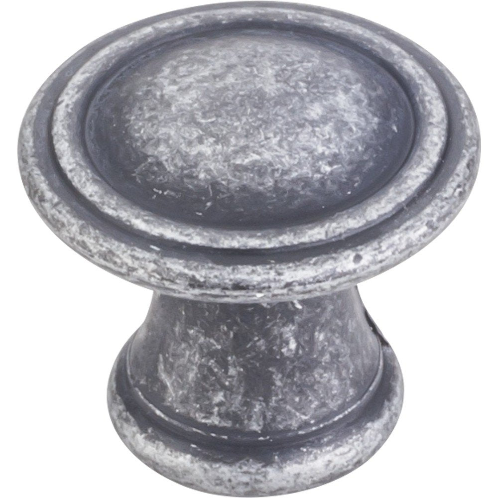 Jeffrey Alexander Z110-SIM 1-3/16" Diameter Distressed Antique Silver Chesapeake Cabinet Knob