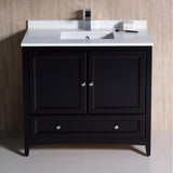 Fresca FCB2036ES-CWH-U Cabinet with Top and Sink