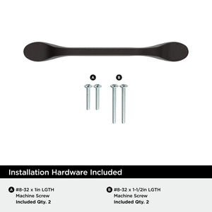 Amerock BP21936ORB Oil-Rubbed Bronze Cabinet Pull 3-3/4 inch (96mm) Center-to-Center Cabinet Hardware Ravino Furniture Hardware Drawer Pull