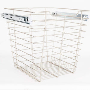 Hardware Resources POB1-141717SN Satin Nickel Closet Pullout Basket with Slides 14