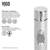 VIGO Noma 8.125 inch H Single Handle Single Hole Bathroom Sink Faucet in Chrome - Bathroom Sink Faucet with Deck Plate VG01009CHK1