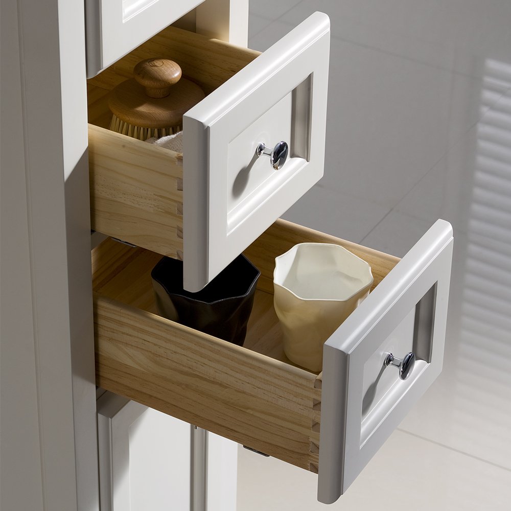 Fresca FST2060AW Fresca Oxford Antique White Tall Bathroom Linen Cabinet