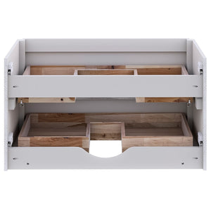 Fresca FCB3136RWH Fresca Formosa 35" Wall Hung Modern Bathroom Cabinet in Rustic White