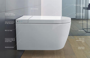 Duravit ME by Starck One-Piece Toilet 21890120U2 White HygieneGlaze