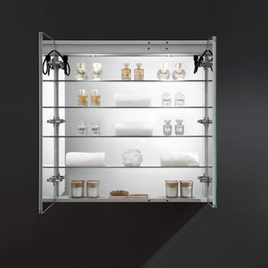 Fresca FMC013636 Fresca Tiempo 36" Wide x 36" Tall Bathroom Medicine Cabinet w/ LED Lighting & Defogger