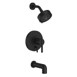 Gerber D511058BSTC Parma Tub & Shower Trim Kit, 1.75GPM - Satin Black