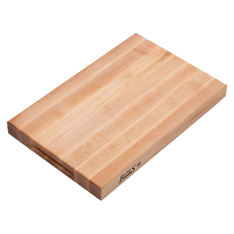 John Boos R1812 Maple Wood Reversible Cutting Board for Kitchen Prep, 18 x 12 Inches, 1.75 Inches Thick Edge Grain Rectangular Charcuterie Block 18X12X1.75 MPL-EDGE GR-