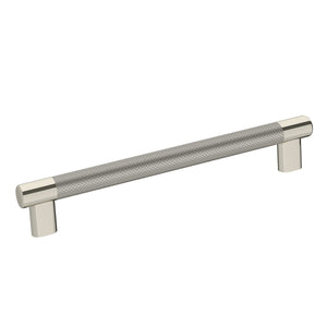 Amerock BP36562PNSS Esquire Cabinet Pull, 8in (203mm) Center-to-Center, Polished Nickel/Stainless Steel