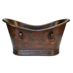 Double 60" x 32" Slipper Bathtub
