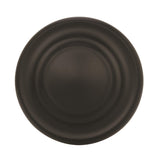 Amerock Cabinet Knob Matte Black 1-5/16 inch (33 mm) Diameter Inspirations 1 Pack Drawer Knob Cabinet Hardware