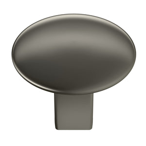 Amerock Cabinet Knob Polished Nickel 1-1/4 inch (32 mm) Diameter Riva 1 Pack Drawer Knob Cabinet Hardware