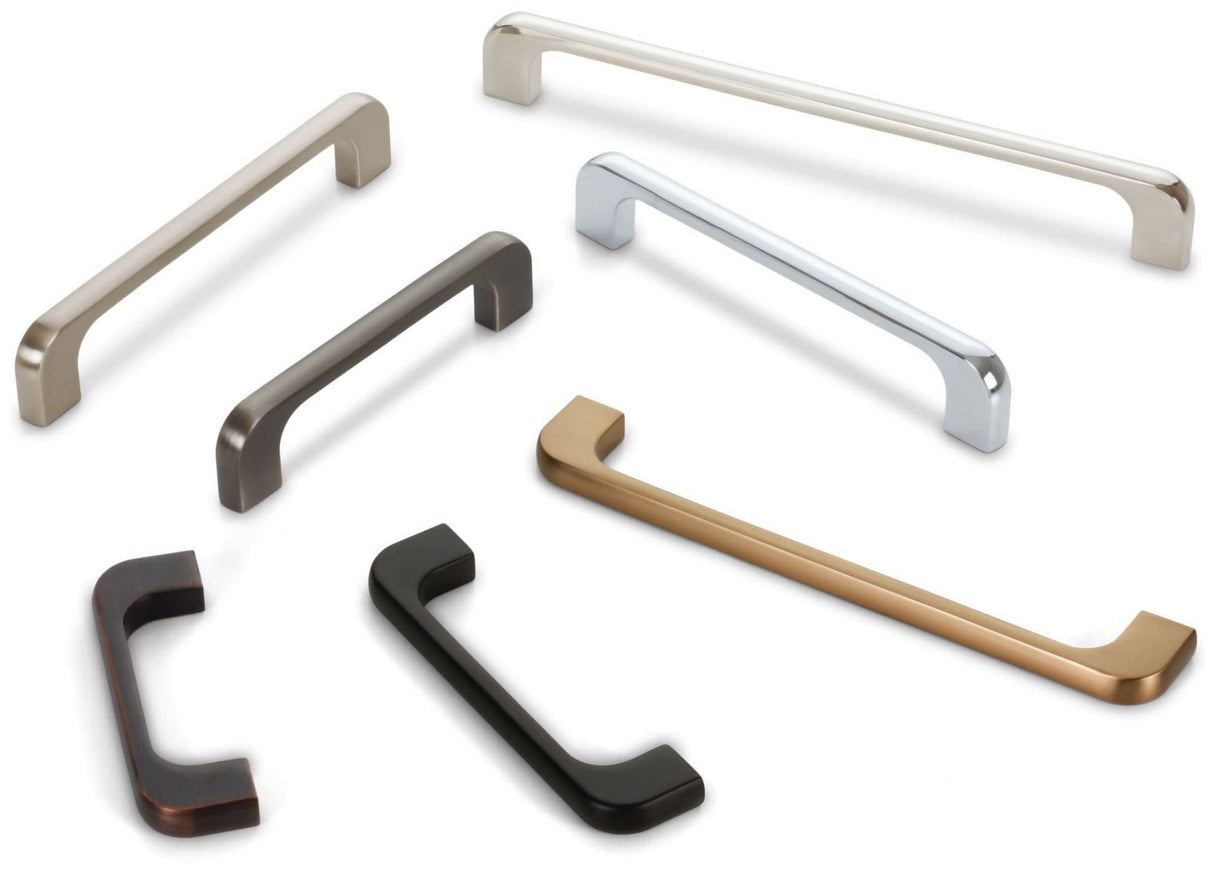 Jeffrey Alexander 264-96BNBDL 96 mm Center-to-Center Brushed Pewter Alvar Cabinet Pull