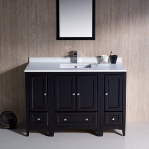 Fresca FVN20-122412ES Fresca Oxford 48" Espresso Traditional Bathroom Vanity