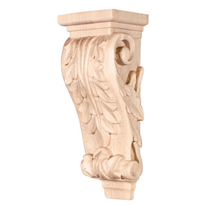 Hardware Resources CORB-PMP 2-1/2" W x 2-5/8" D x 7" H Maple Acanthus Corbel