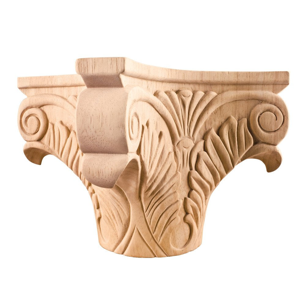 Hardware Resources FC1-MP 9" W x 9" D x 7" H Maple Acanthus Column Capital