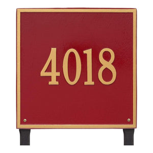 Whitehall 2119RG - Personalized Square Plaque - Estate - Lawn - 1 line