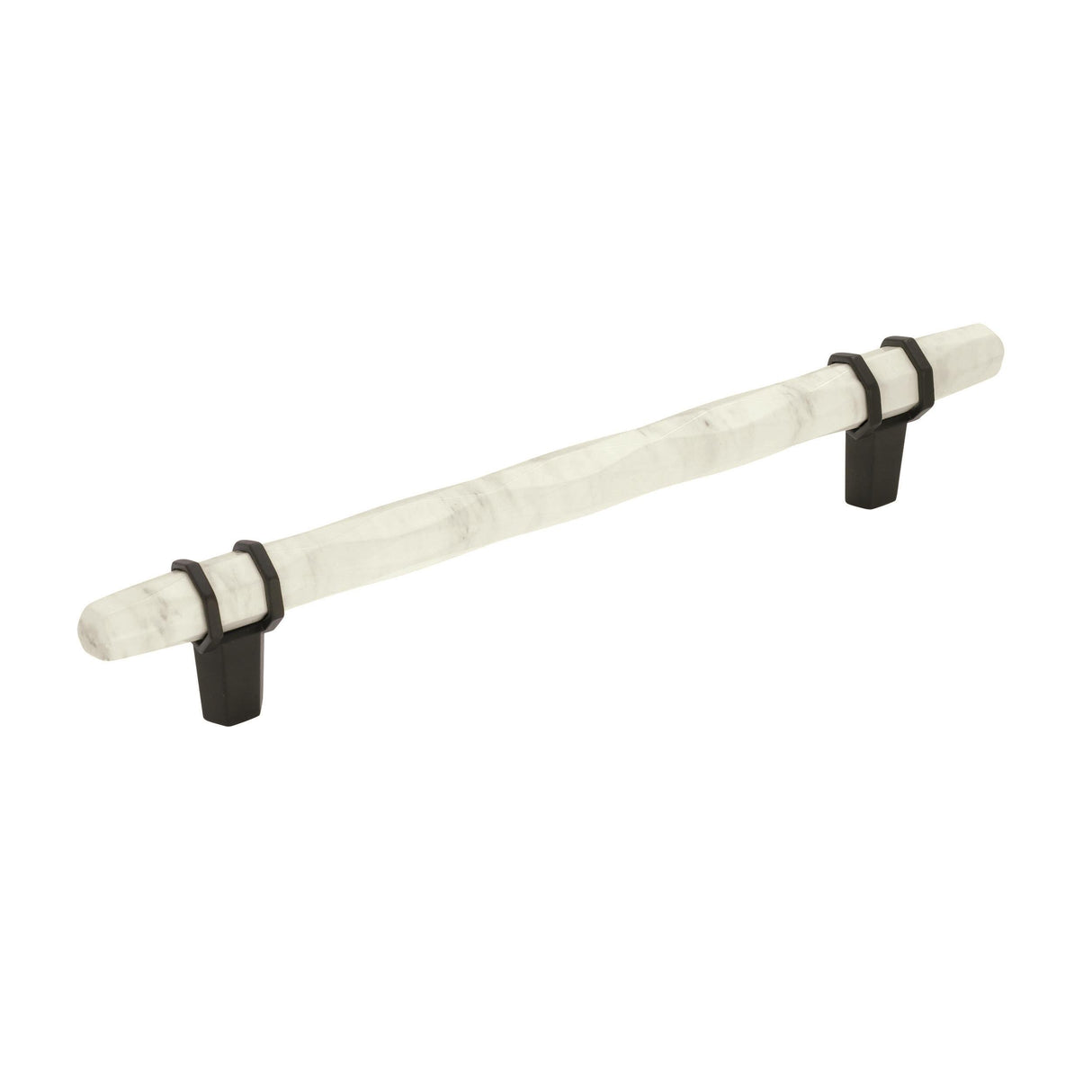 Amerock Cabinet Pull Marble White/Black Bronze 6-5/16 inch (160 mm) Center to Center Carrione 1 Pack Drawer Pull Drawer Handle Cabinet Hardware