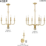 Livex Lighting 4 Lt Satin Brass Mini Chandelier