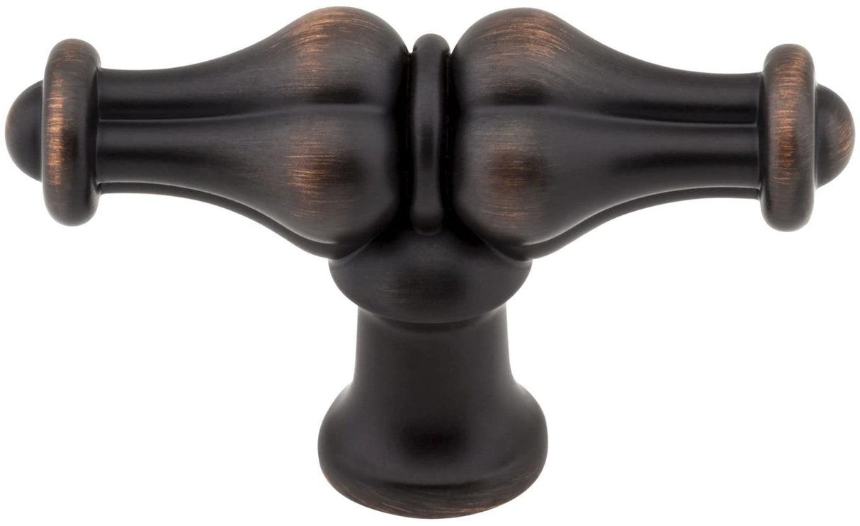 Jeffrey Alexander 818L-DBAC 2-1/4" Brushed Oil Rubbed Bronze Bella Cabinet "T" Knob
