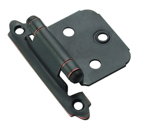 Amerock Cabinet Hinge Variable Overlay Hinge Oil Rubbed Bronze 2 Pack Self-Closing Hinge Face Mount Hinge Cabinet Door Hinge