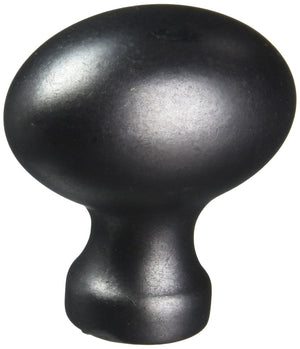 Jeffrey Alexander 3990-DACM 1-3/16" Overall Length Gun Metal Football Bordeaux Cabinet Knob