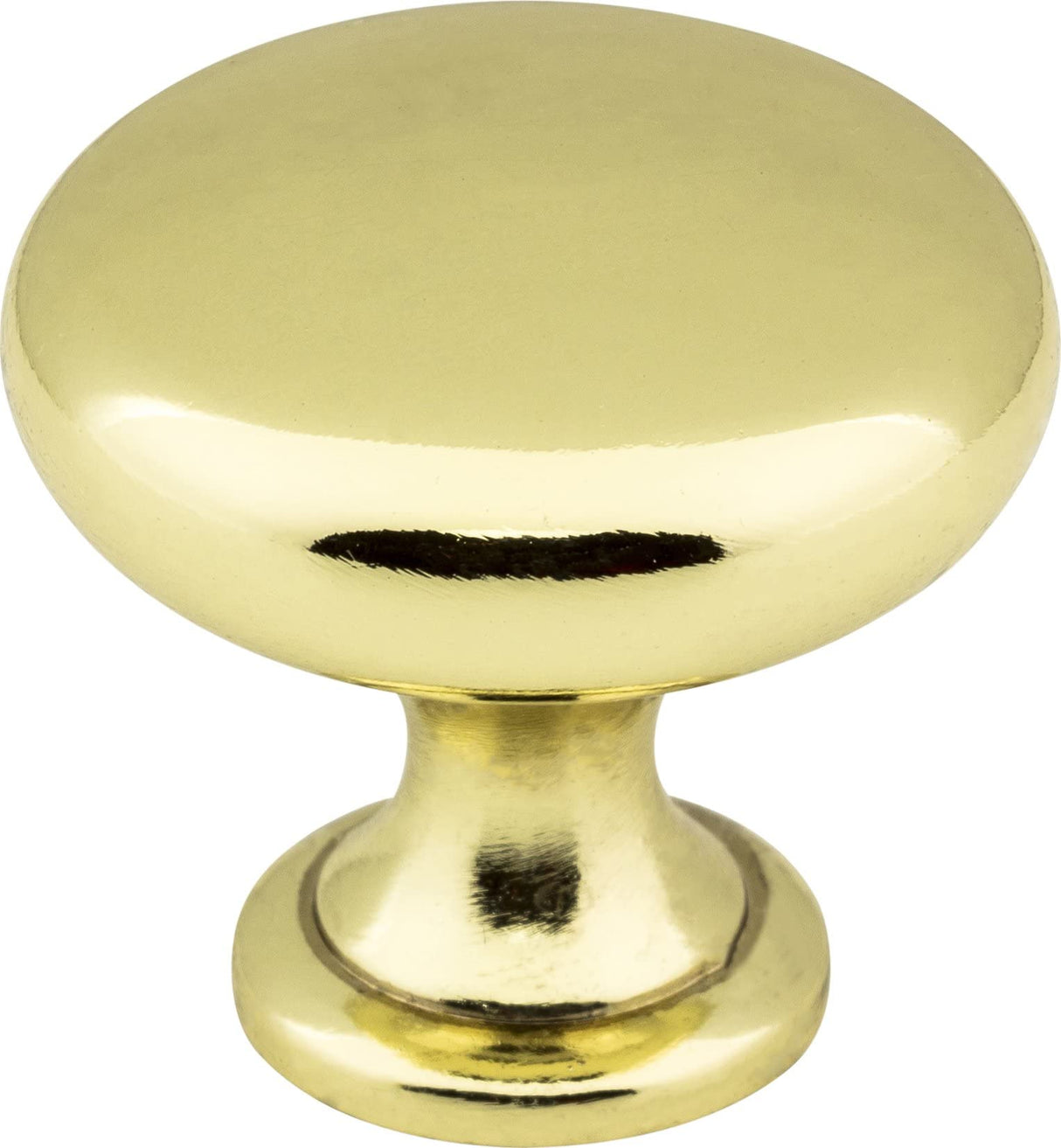 Elements 3910-PB 1-3/16" Diameter Polished Brass Madison Cabinet Mushroom Knob