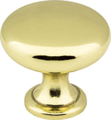 Elements 3910-PB 1-3/16" Diameter Polished Brass Madison Cabinet Mushroom Knob