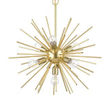 Tribeca 7 Light Pendalier in Soft Gold with Polished Brass (46175-33)