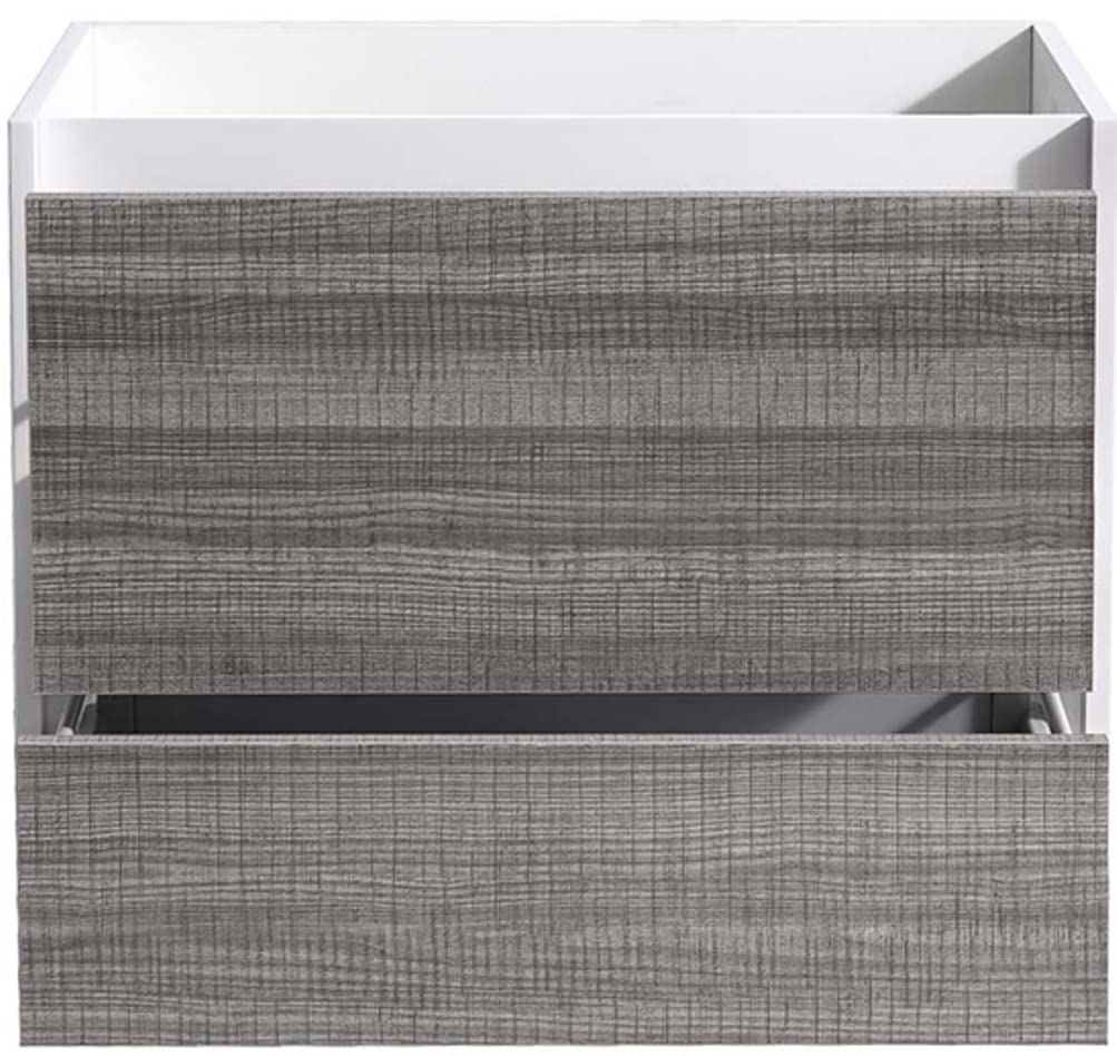 Fresca FCB9230HA Fresca Catania 30" Glossy Ash Gray Wall Hung Modern Bathroom Cabinet