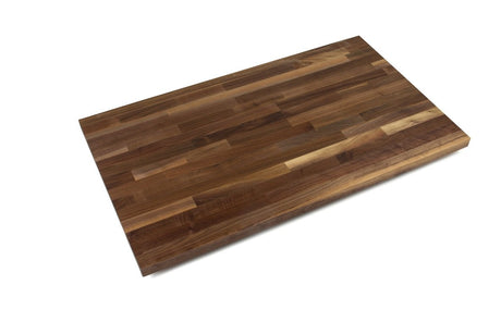 John Boos WALKCT-BL13327-O Blended Walnut Butcher Block Countertop - 1-1/2" Thick, 133"L x 27"W, Natural Oil