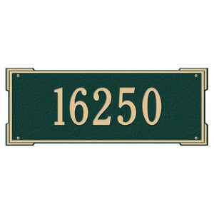 Whitehall 1019GG - Personalized Roanoke Plaque - Estate -Wall - 1 Line