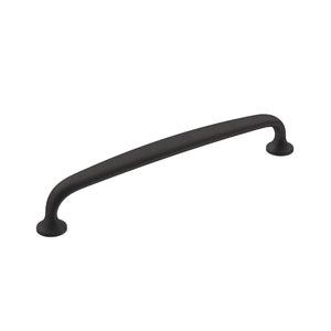 Amerock Cabinet Pull Matte Black 6-5/16 inch (160 mm) Center-to-Center Renown 1 Pack Drawer Pull Cabinet Handle Cabinet Hardware