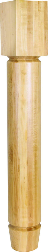 Hardware Resources P60-HMP 3-1/2" W x 3-1/2" D x 35-1/2" H Hard Maple Grooved Arts & Crafts Post
