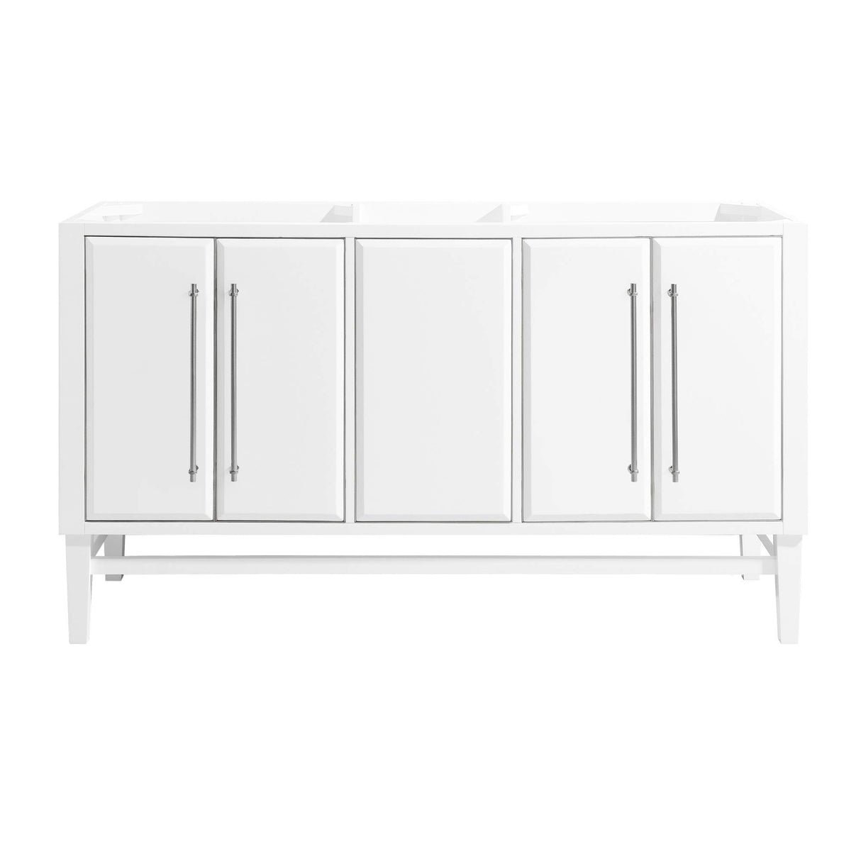 Avanity Mason 60 in. Vanity Only in White with Silver Trim