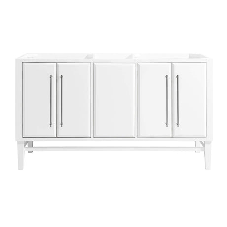 Avanity Mason 60 in. Vanity Only in White with Silver Trim