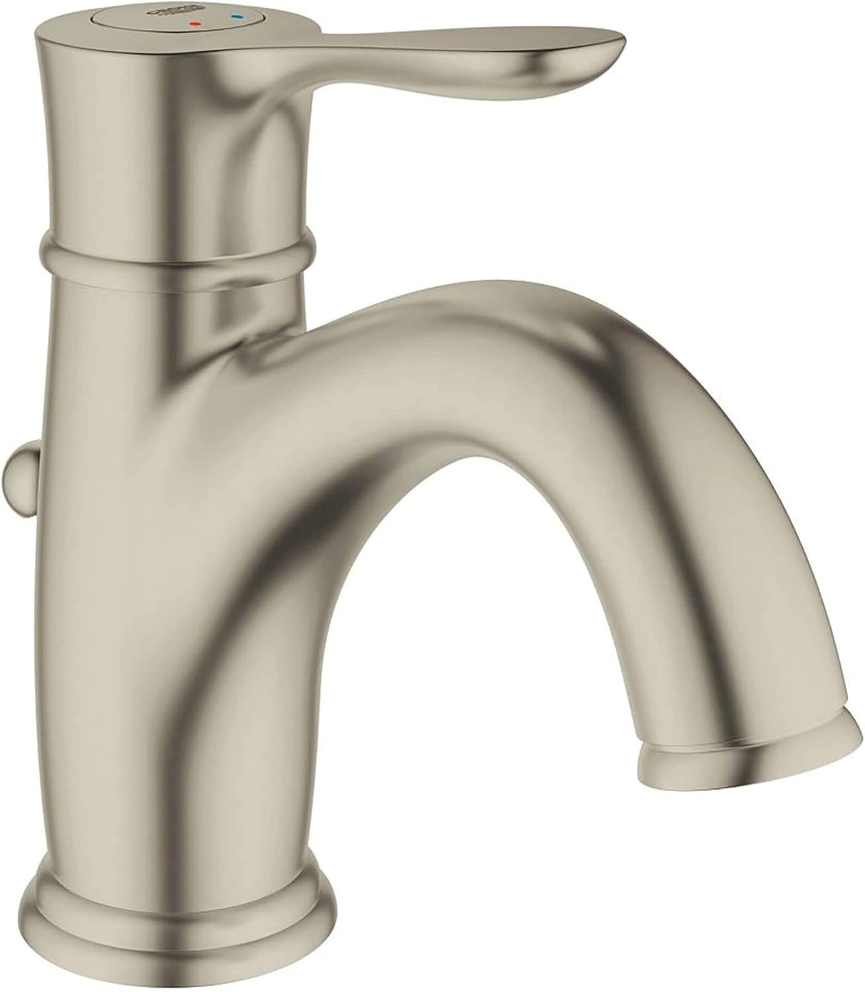 Grohe 23 305 Parkfield Single Hole Bathroom Faucet with SilkMove and QuickFix Te, Brushed Nickel