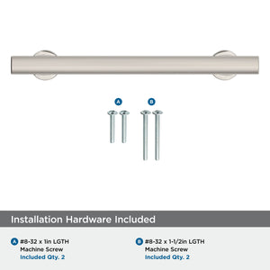 Amerock Corp BP37105PN Everett Pull, 5-1/16 in (128 mm) Center-to-Center, Polished Nickel