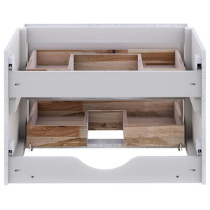 Fresca FCB3130RWH Fresca Formosa 29" Wall Hung Modern Bathroom Cabinet in Rustic White