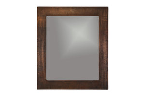 Premier Copper Products MFREC3631 36-Inch Hand Hammered Rectangle Copper Mirror