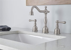 Gerber D303257BN Brushed Nickel Opulence Two Handle Widespread Lavatory Faucet