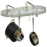 Enclume PR12WG CH 37" Low Ceiling Oval Pot Rack w/ 18 Hooks CH