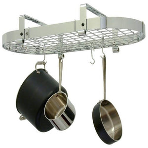Enclume PR12WG CH 37" Low Ceiling Oval Pot Rack w/ 18 Hooks CH