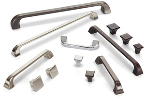 Jeffrey Alexander 972-224BNBDL 224 mm Center-to-Center Brushed Pewter Square Marlo Cabinet Pull