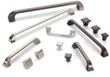Jeffrey Alexander 972-12SN 12" Center-to-Center Satin Nickel Square Marlo Appliance Handle