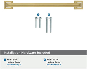 Amerock Cabinet Pull Polished Chrome 6-5/16 inch (160 mm) Center to Center Mulholland 1 Pack Drawer Pull Drawer Handle Cabinet Hardware