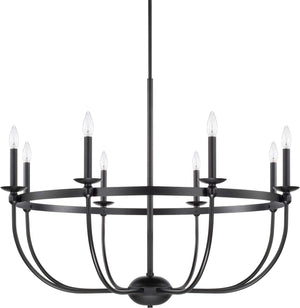 Capital Lighting 425181MB Rylann 8 Light Chandelier Matte Black